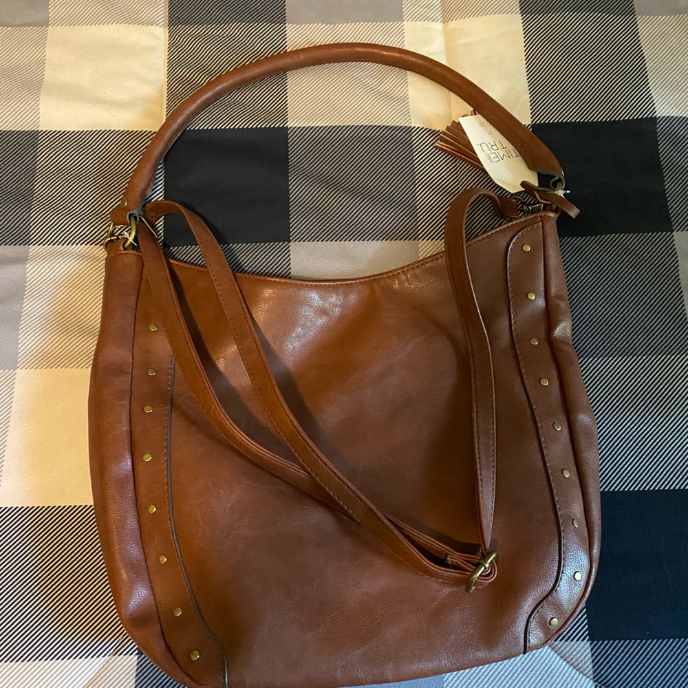 Faux leather purse